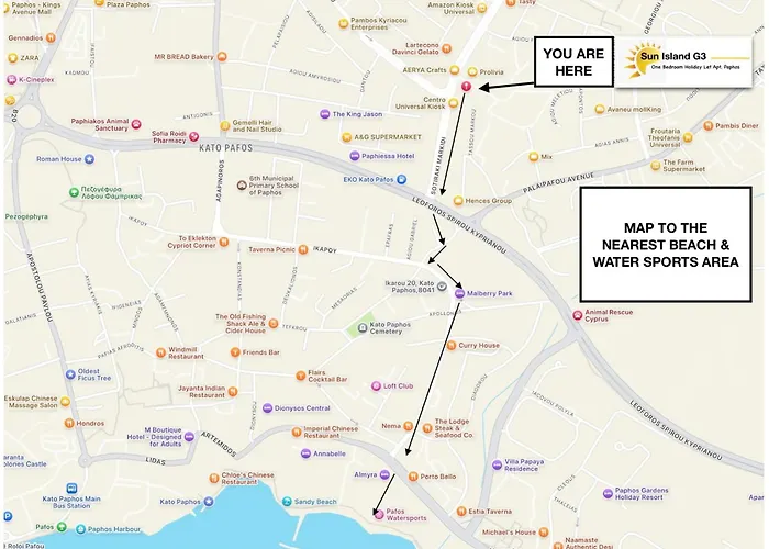 Sun Island One Bedroom Lägenhet Paphos